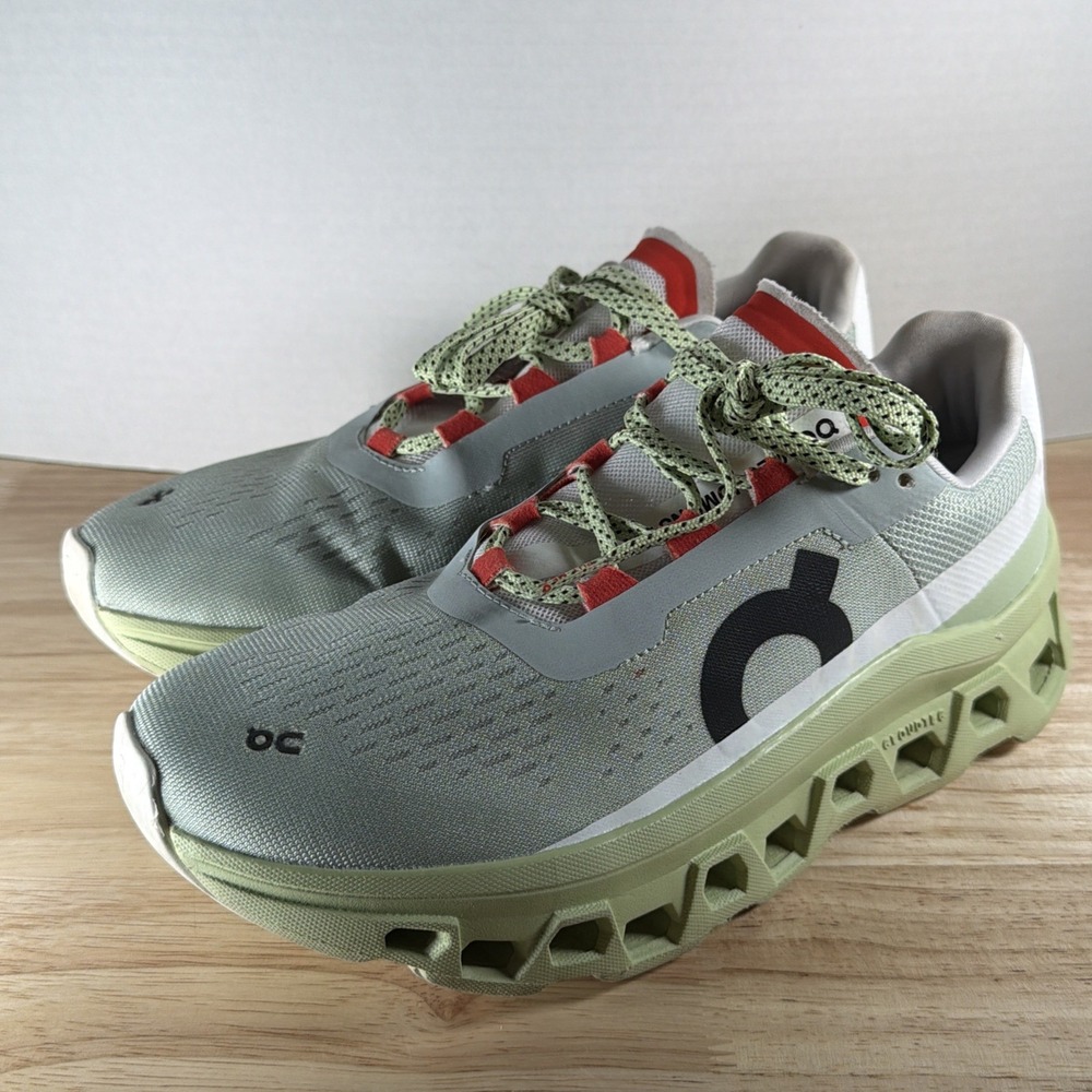 On Running Cloudmonster Womens Size 8 Road Running Shoes Aloe Surf 61.99022